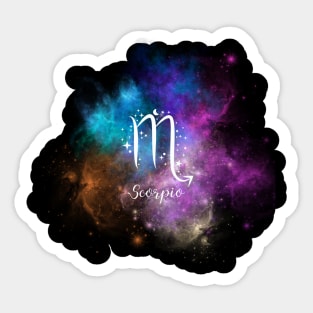 Scorpio Zodiac Astrology Sign Galaxy Sticker